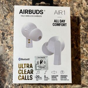 AirBuds True Wireless Earbuds White New & Sealed